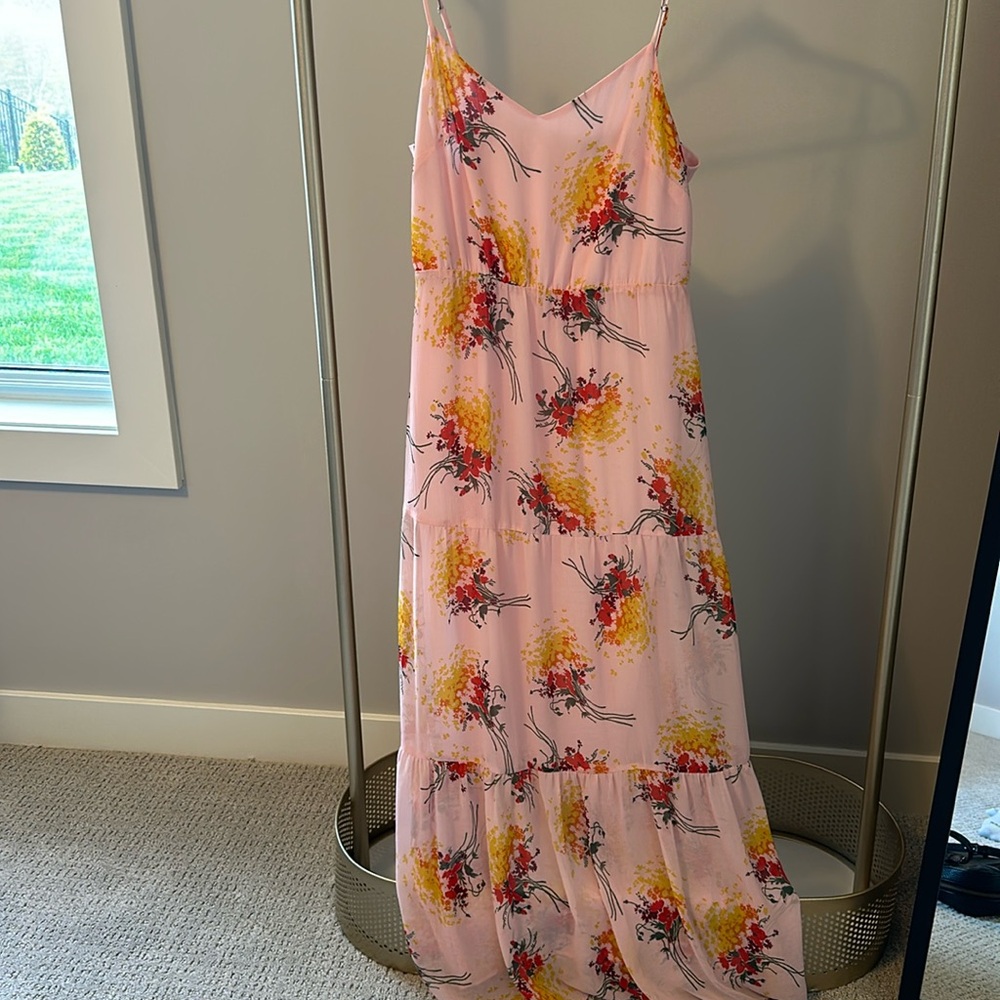 J Crew Mercantile Floral Maxi  Dress As Described In Live Show